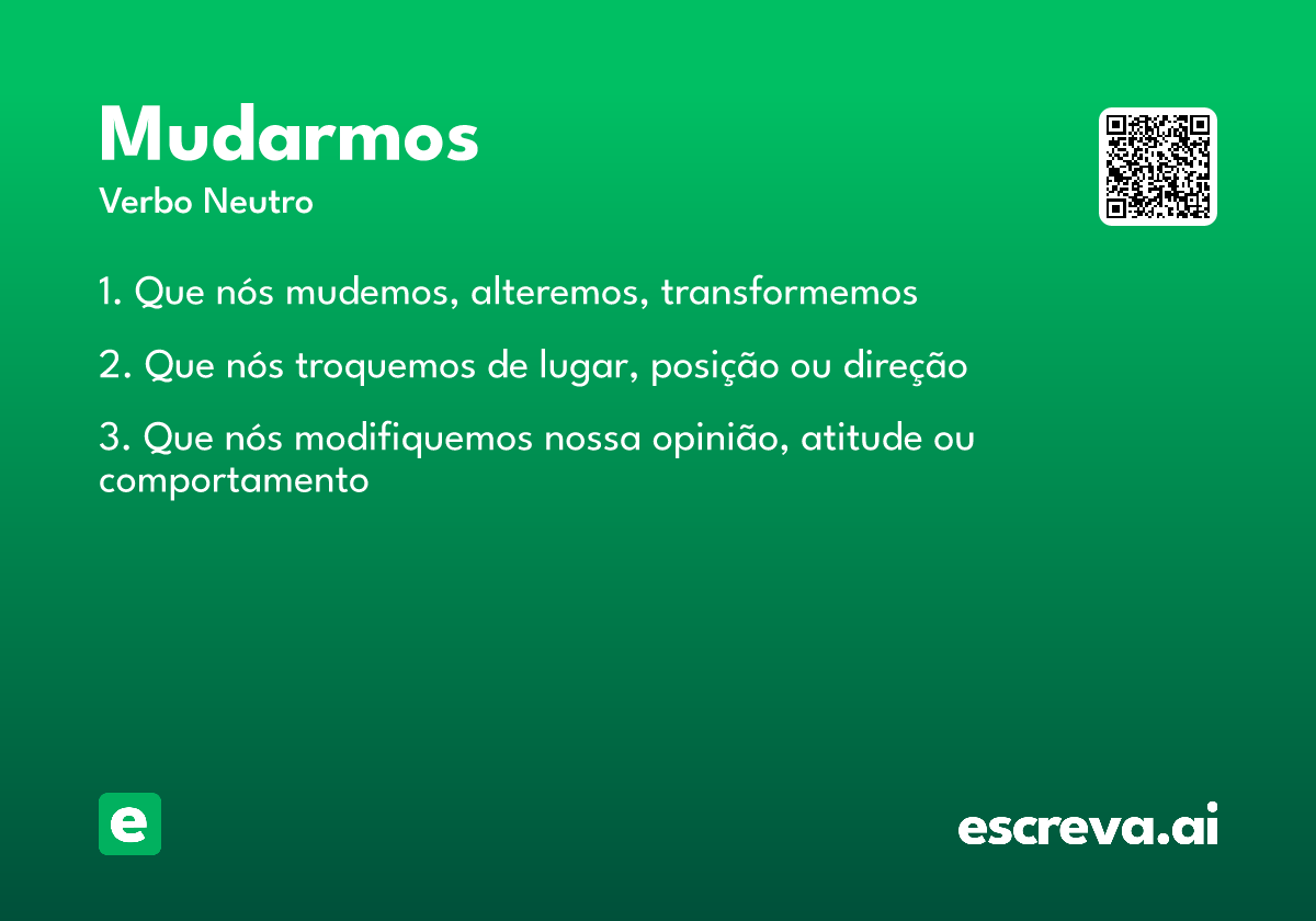 mudarmos