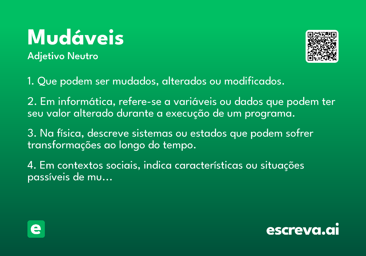 mudáveis