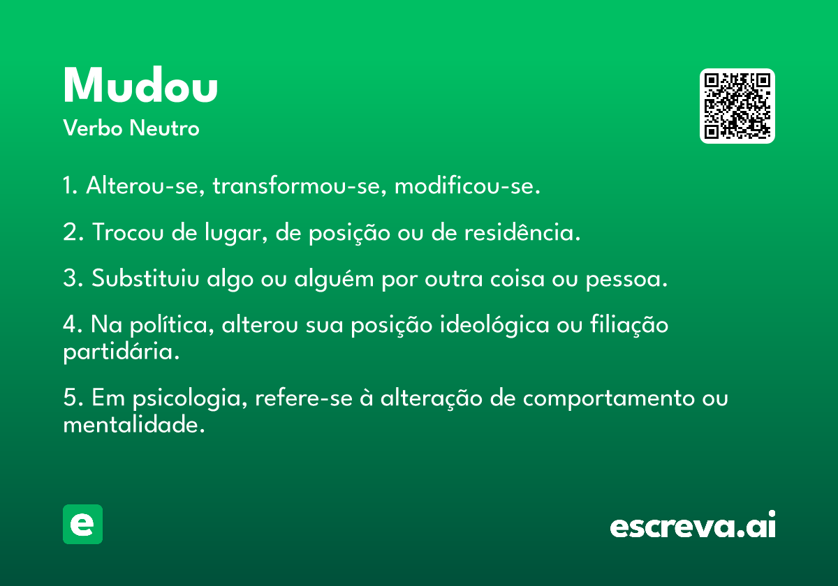 mudou