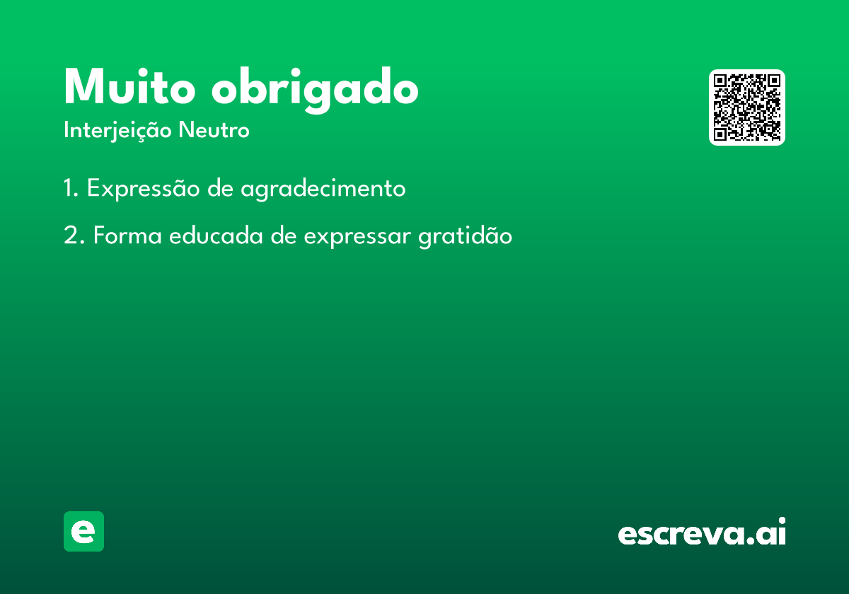 muito obrigado