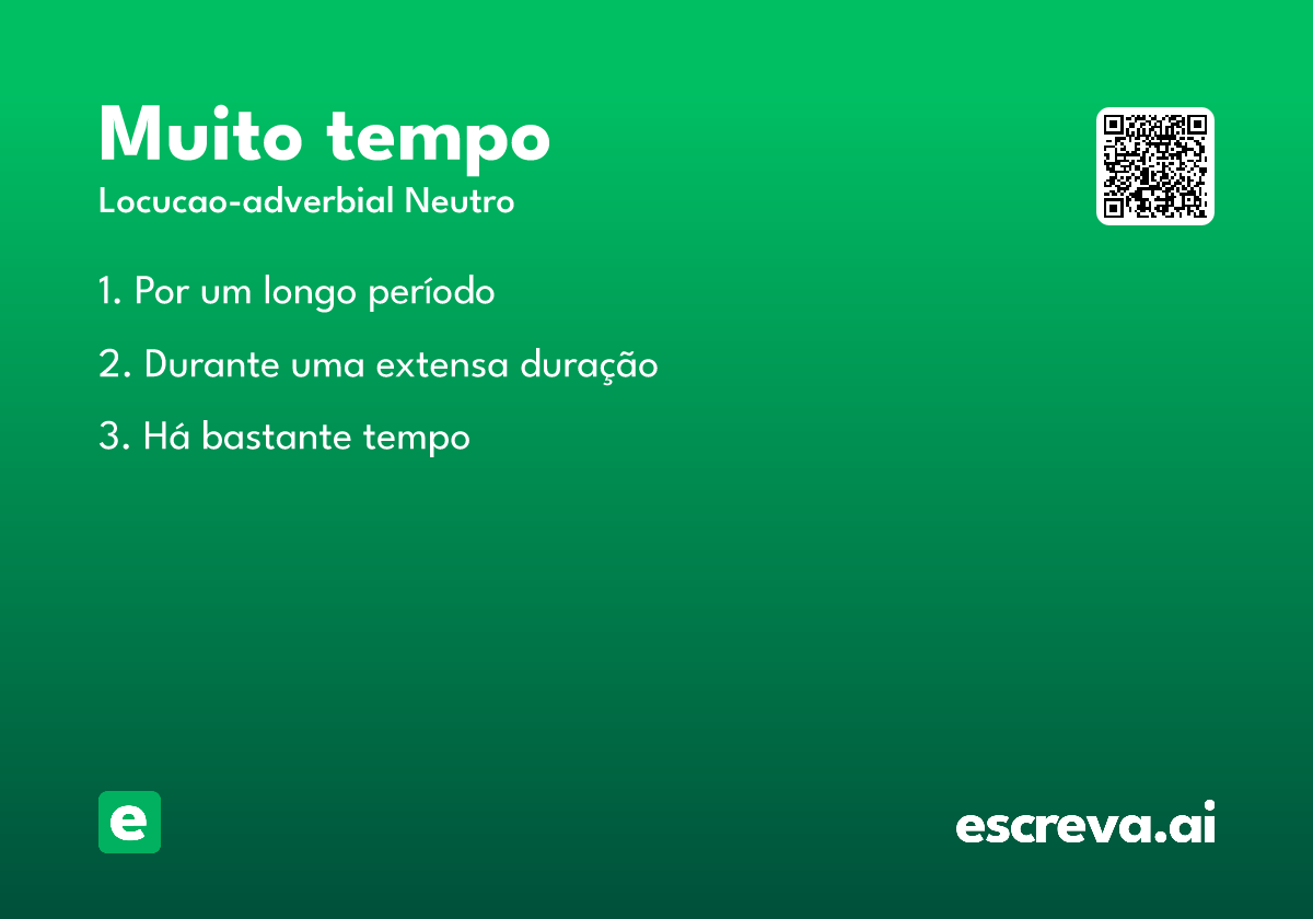 muito tempo