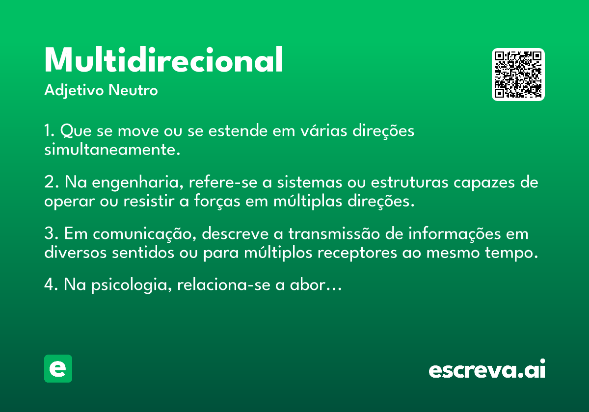 multidirecional