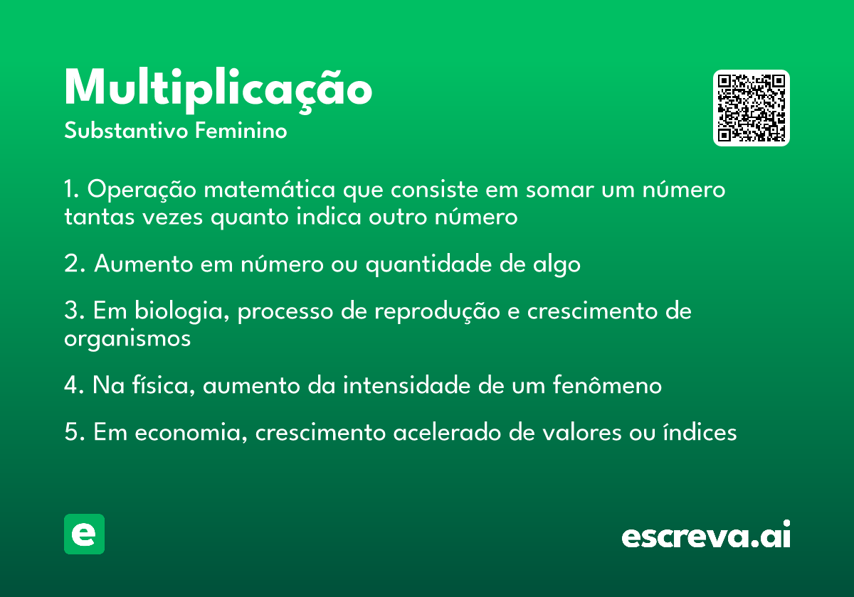 multiplicação