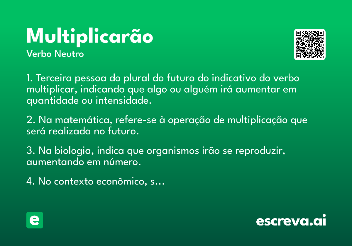 multiplicarão