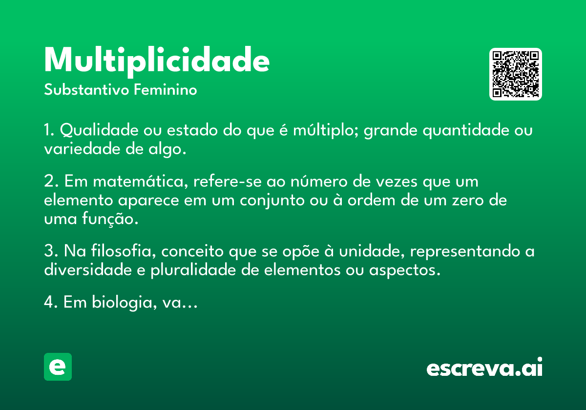 multiplicidade