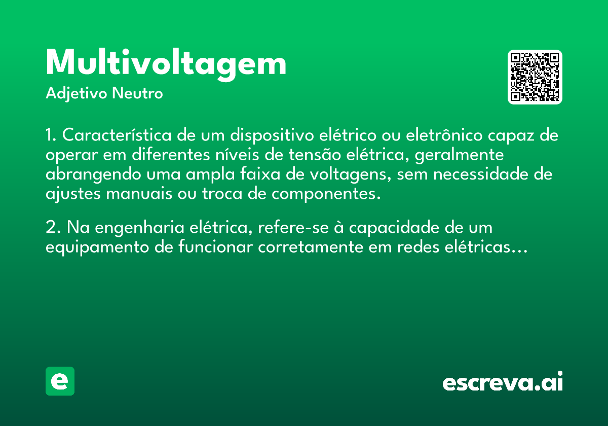 multivoltagem