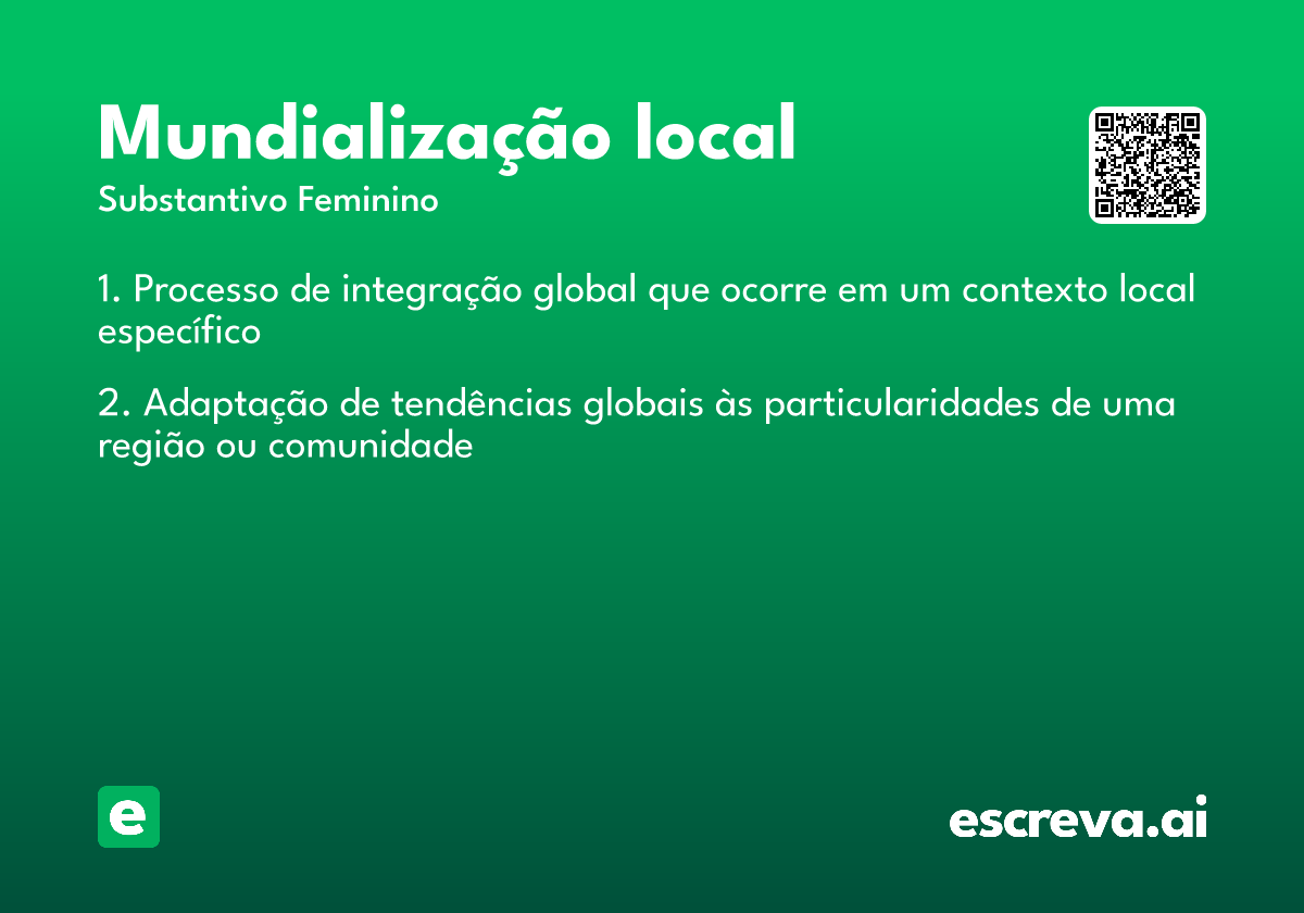 mundialização local