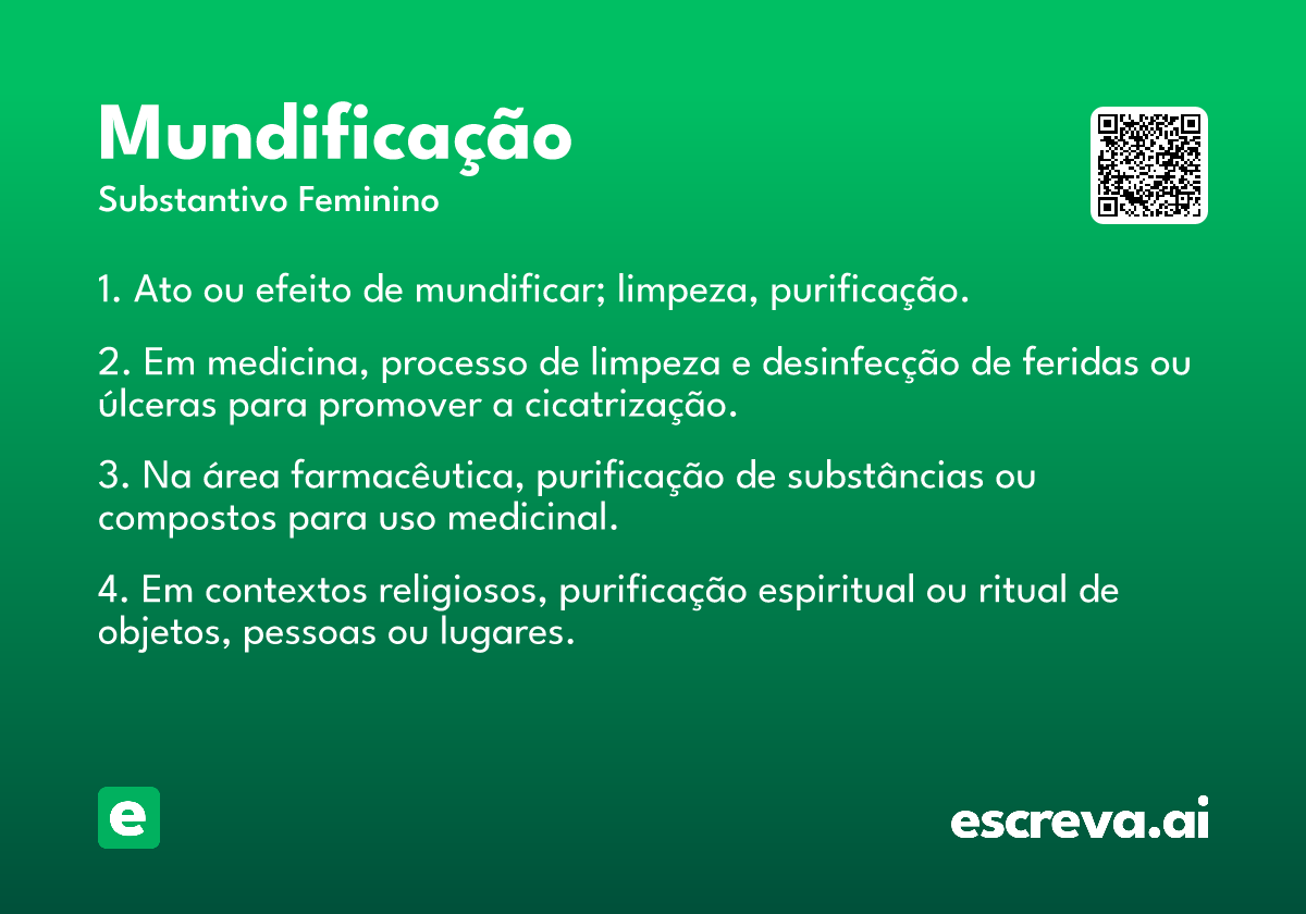 mundificação