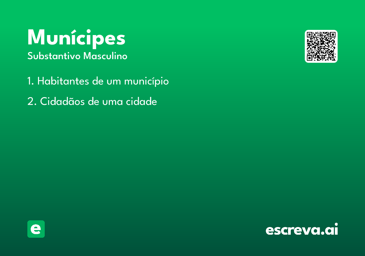 munícipes