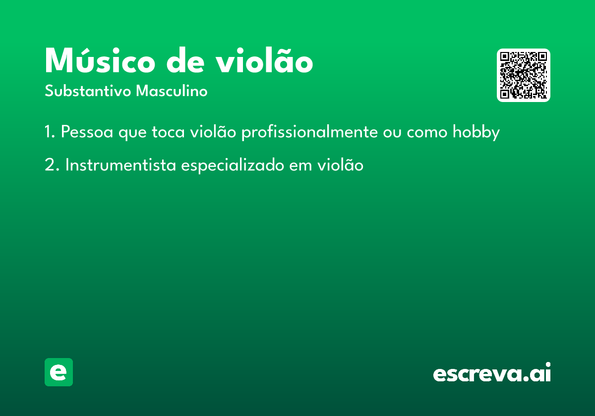 músico de violão