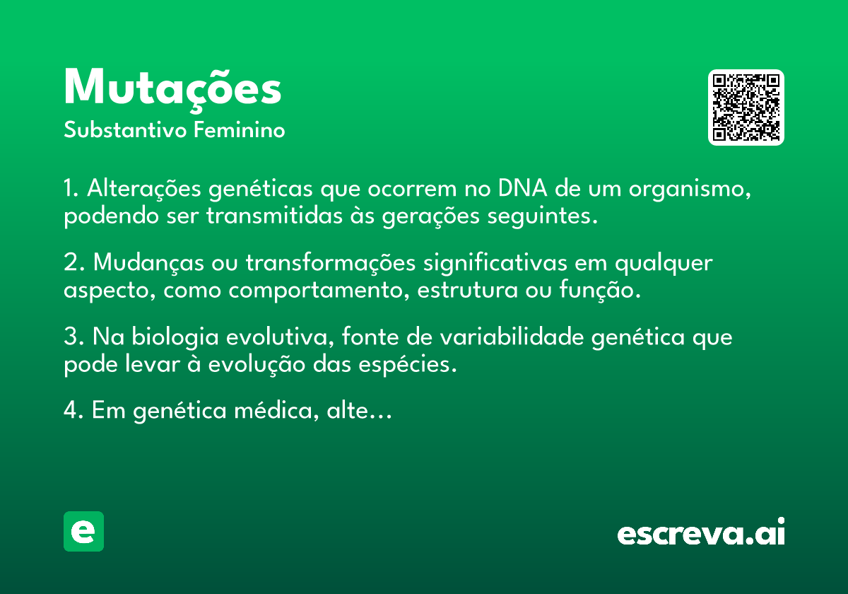 mutações