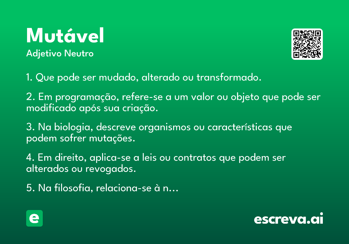 mutável