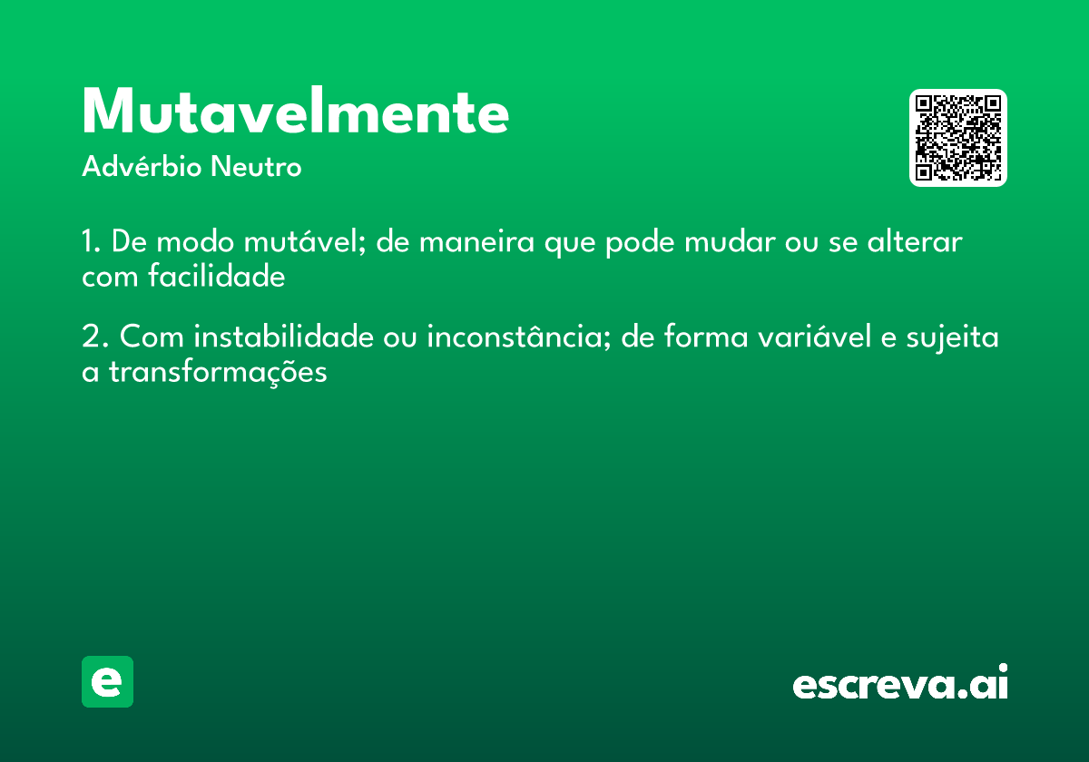 mutavelmente