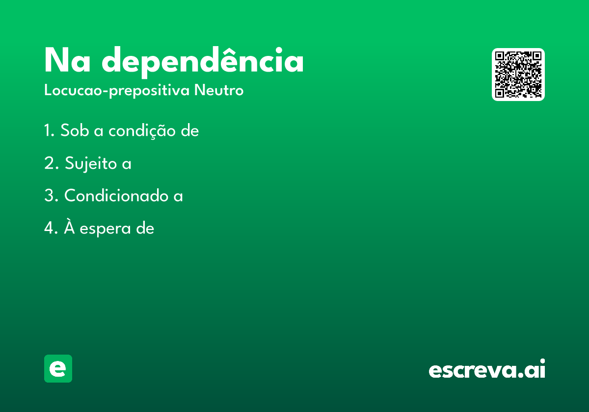 na dependência