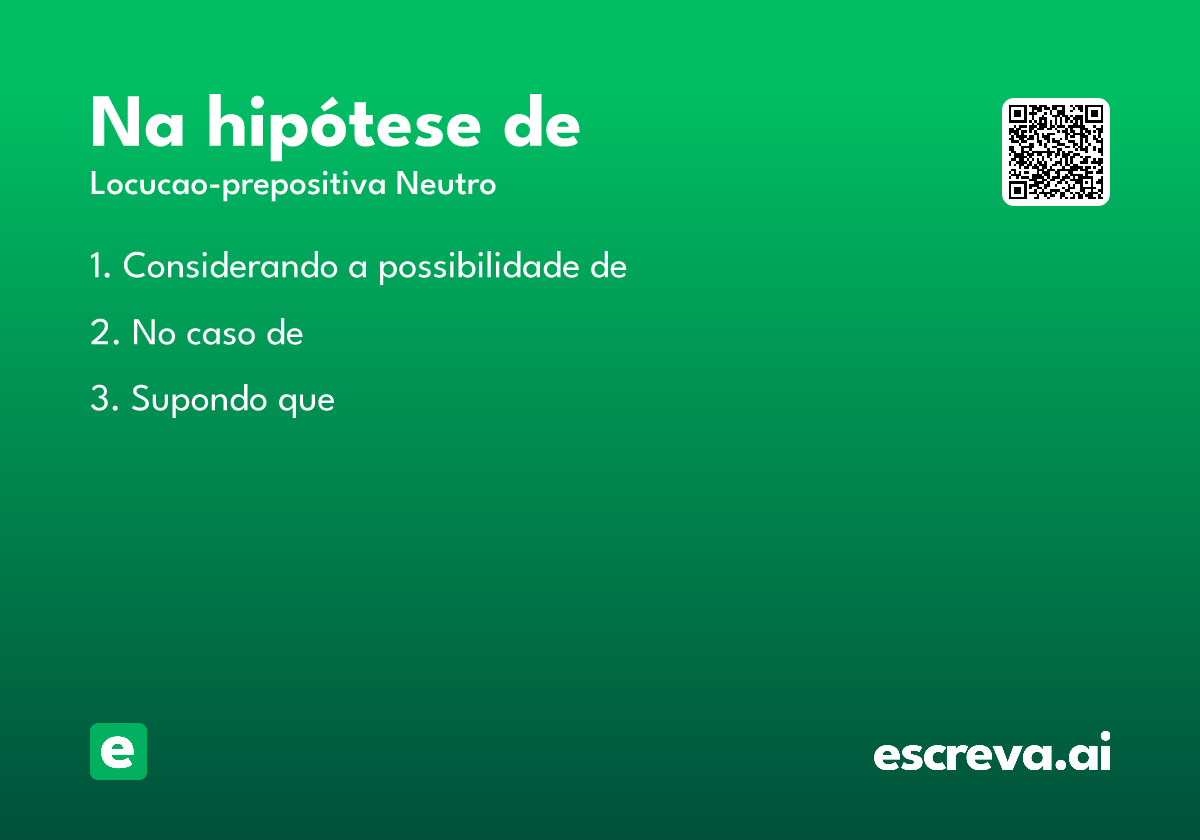 na hipótese de
