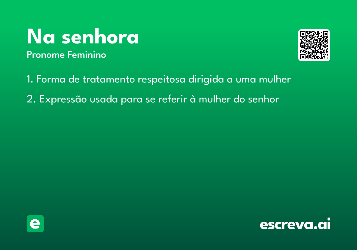 na senhora
