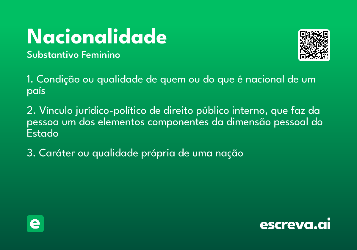 nacionalidade