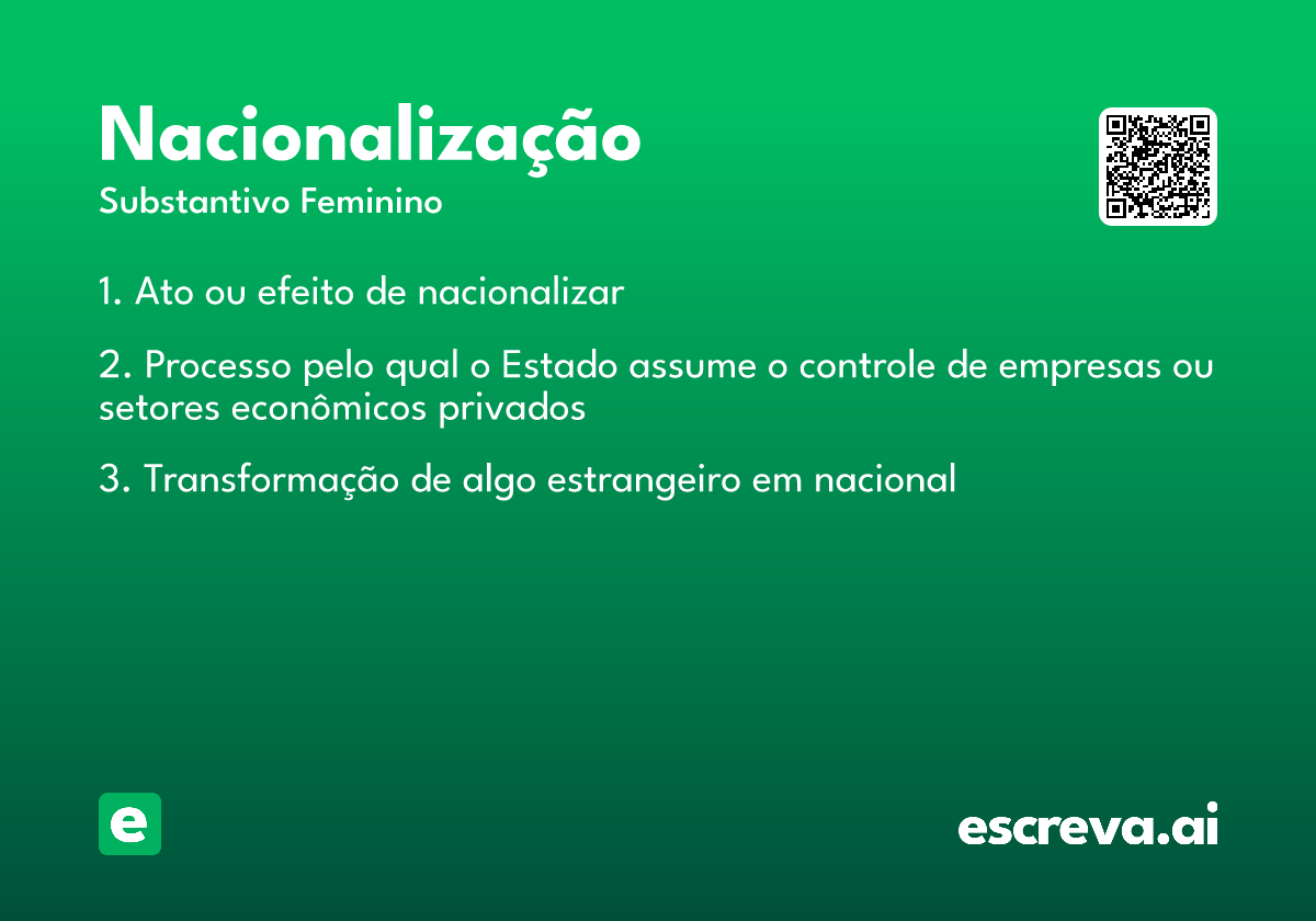 nacionalização