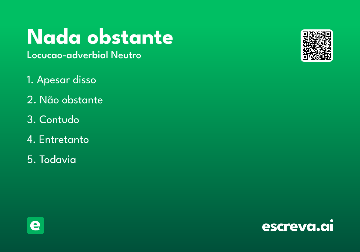 nada obstante