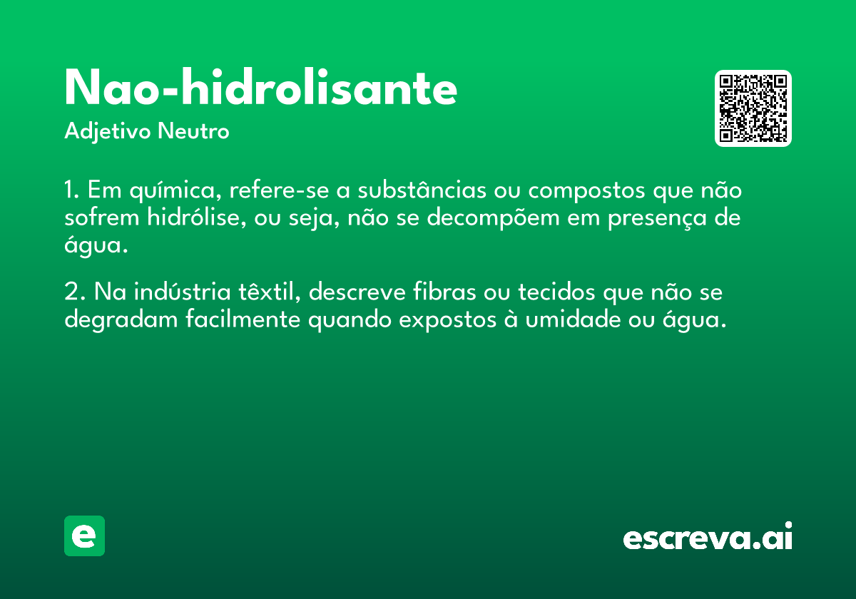 nao-hidrolisante