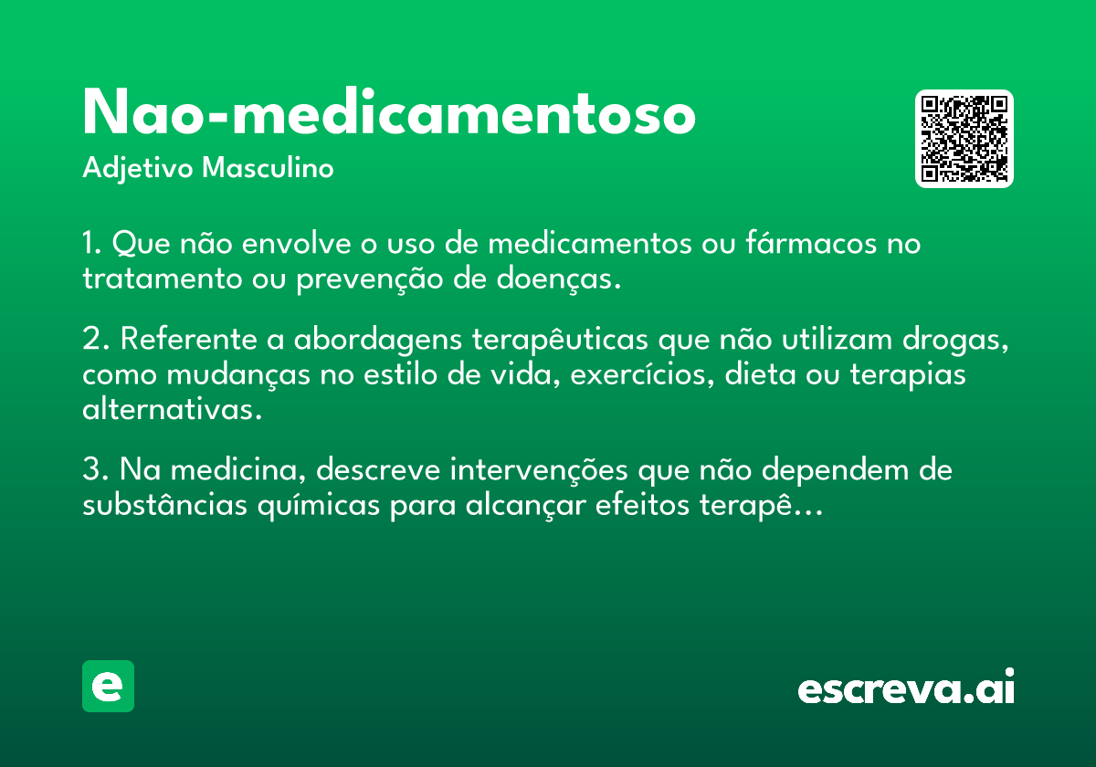 nao-medicamentoso