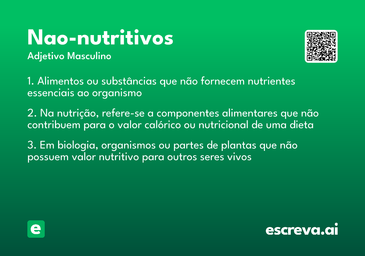 nao-nutritivos