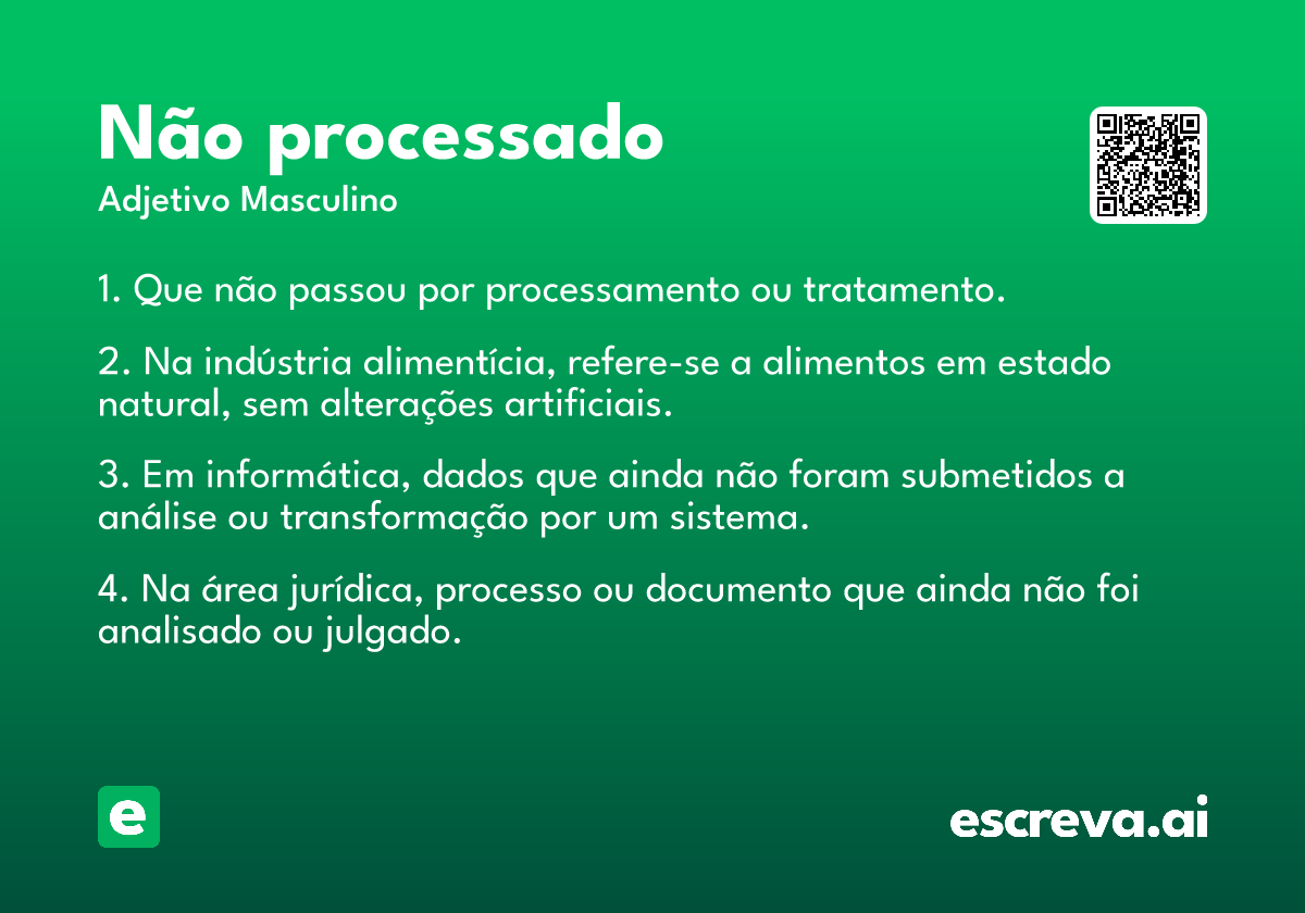 não processado