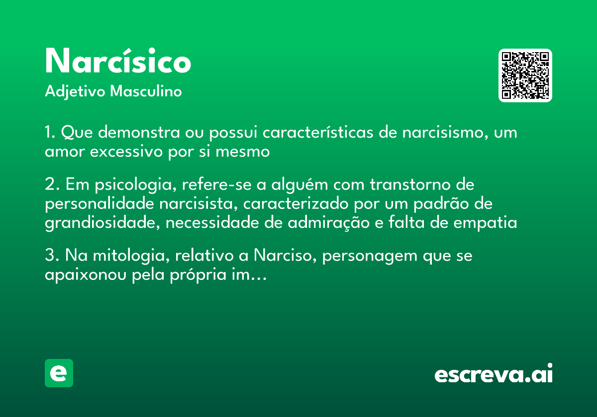 narcísico
