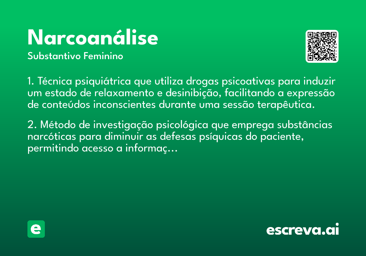 narcoanálise