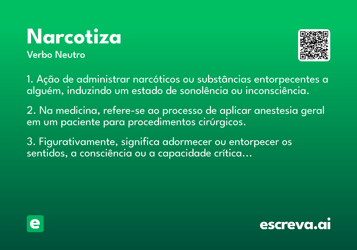 narcotiza