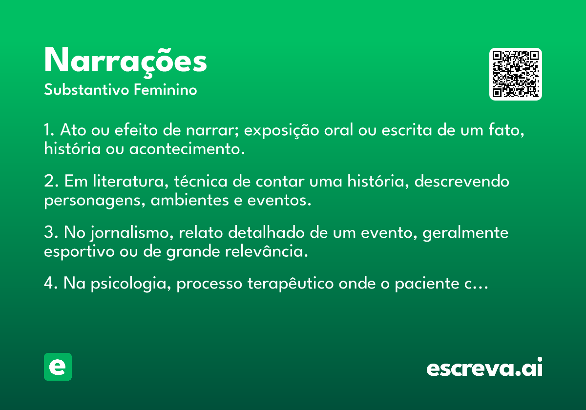 narrações