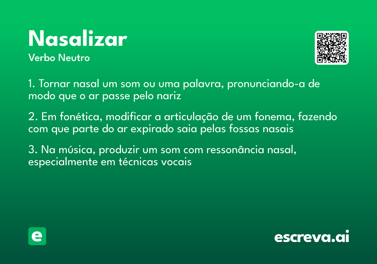 nasalizar
