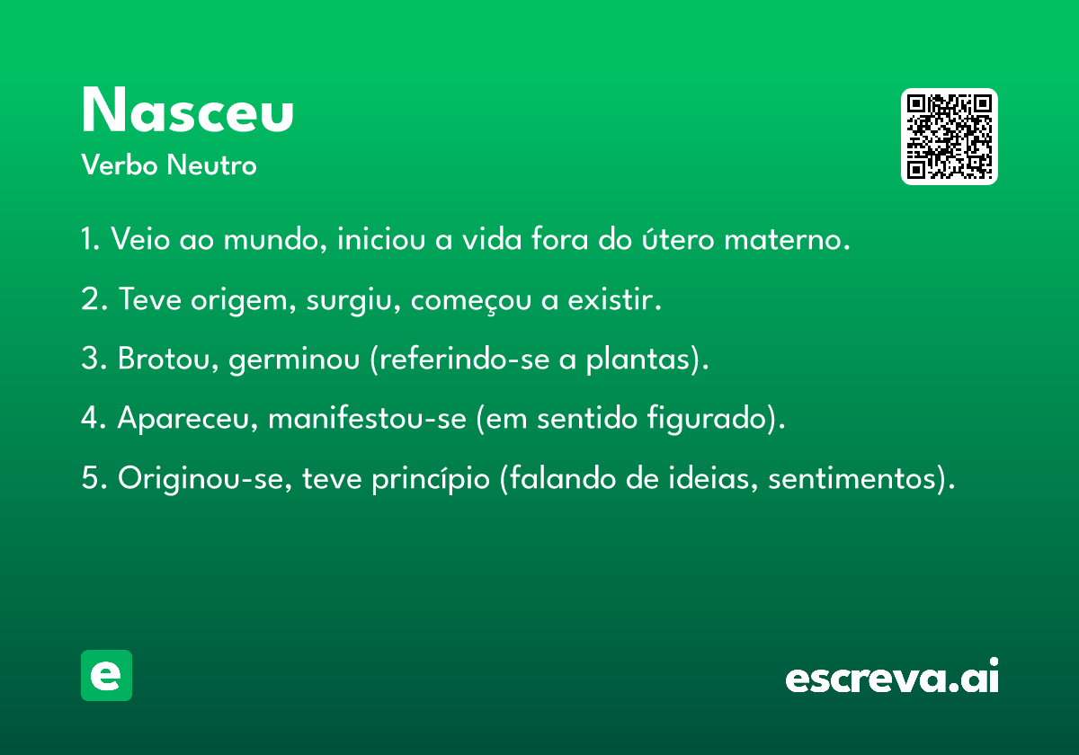 nasceu