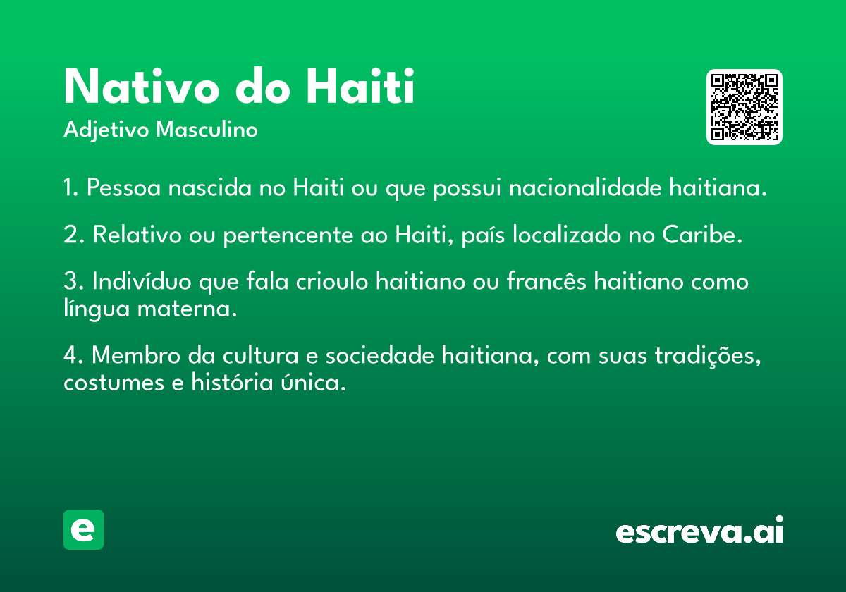 nativo do Haiti