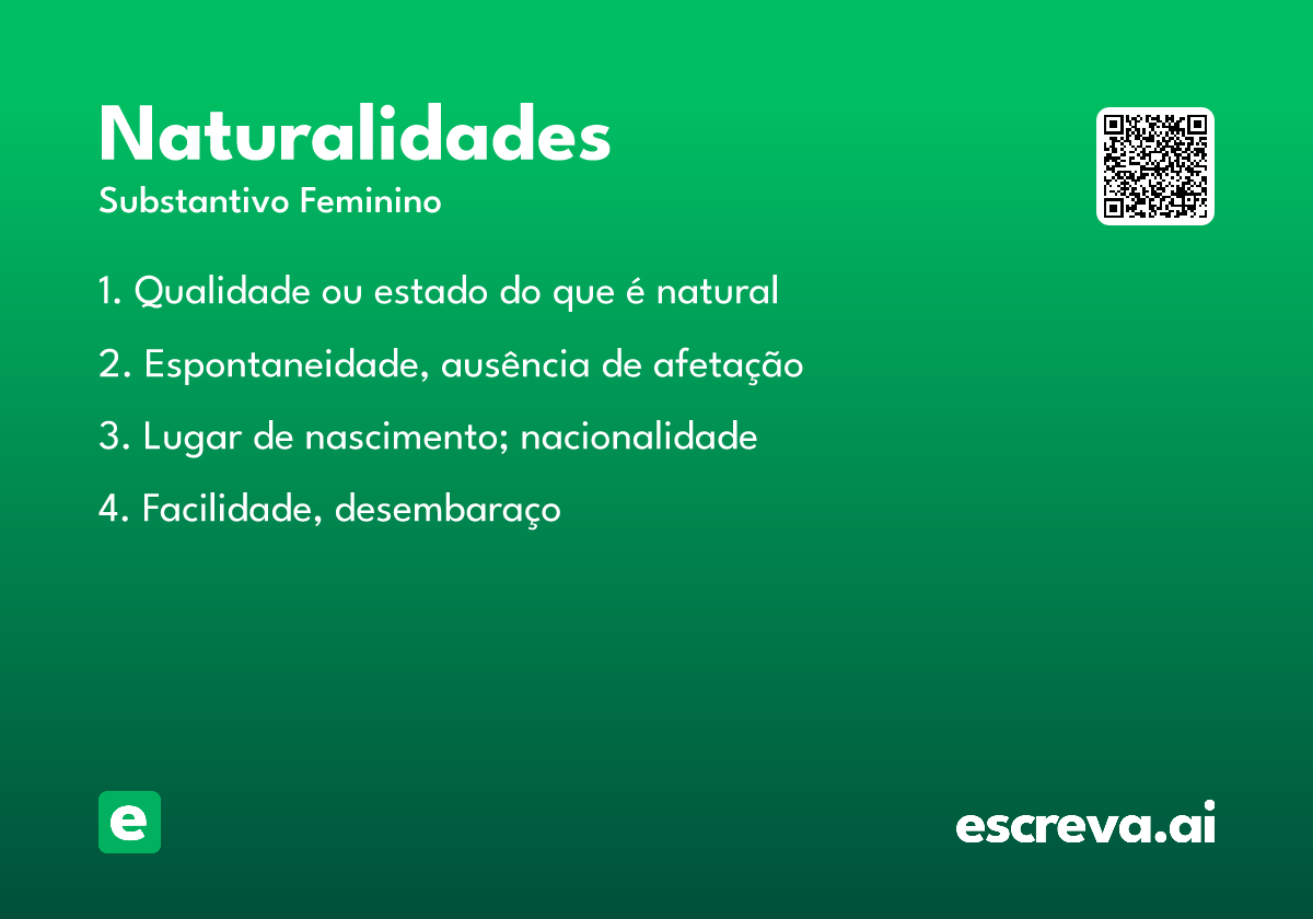 naturalidades