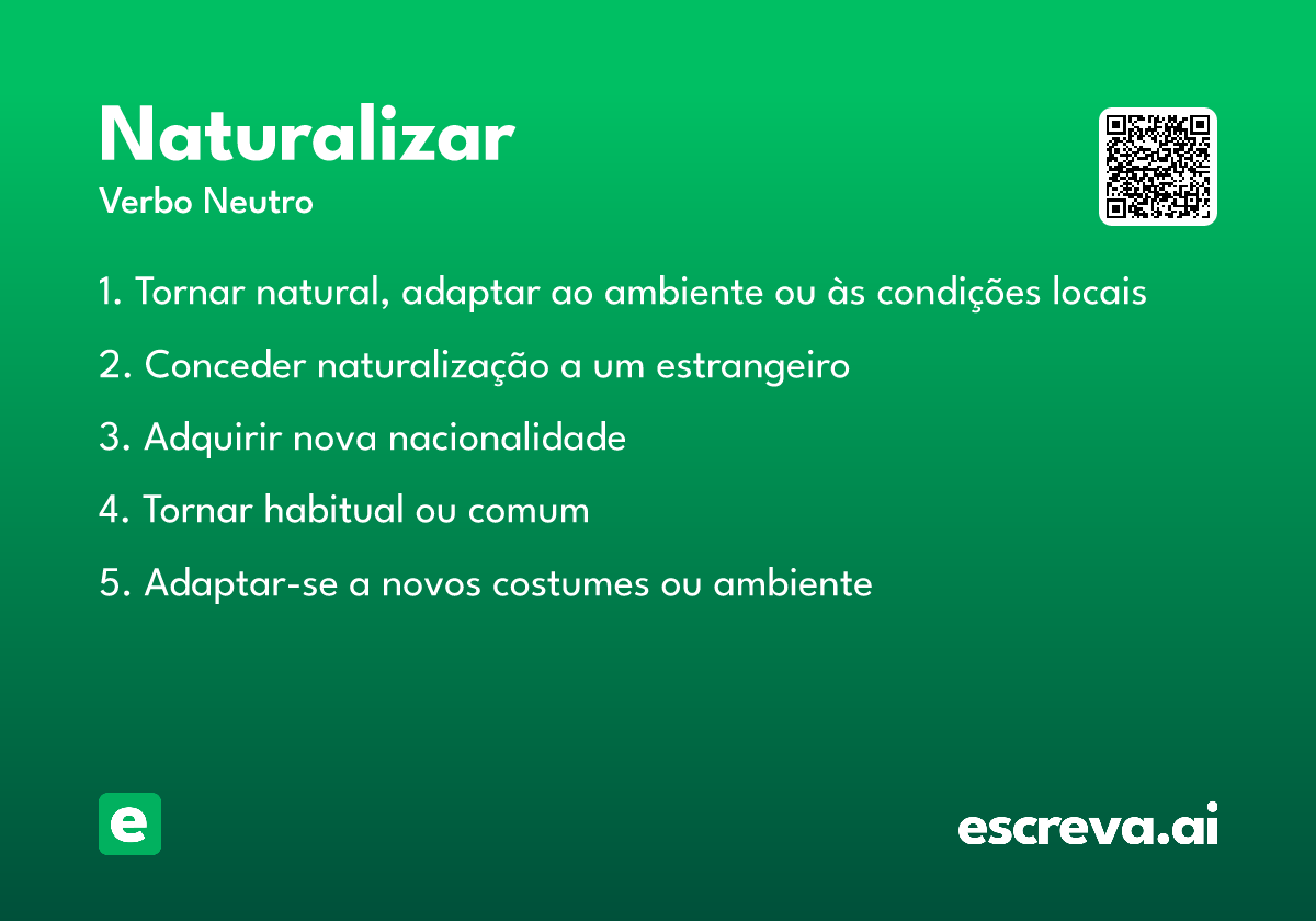 naturalizar