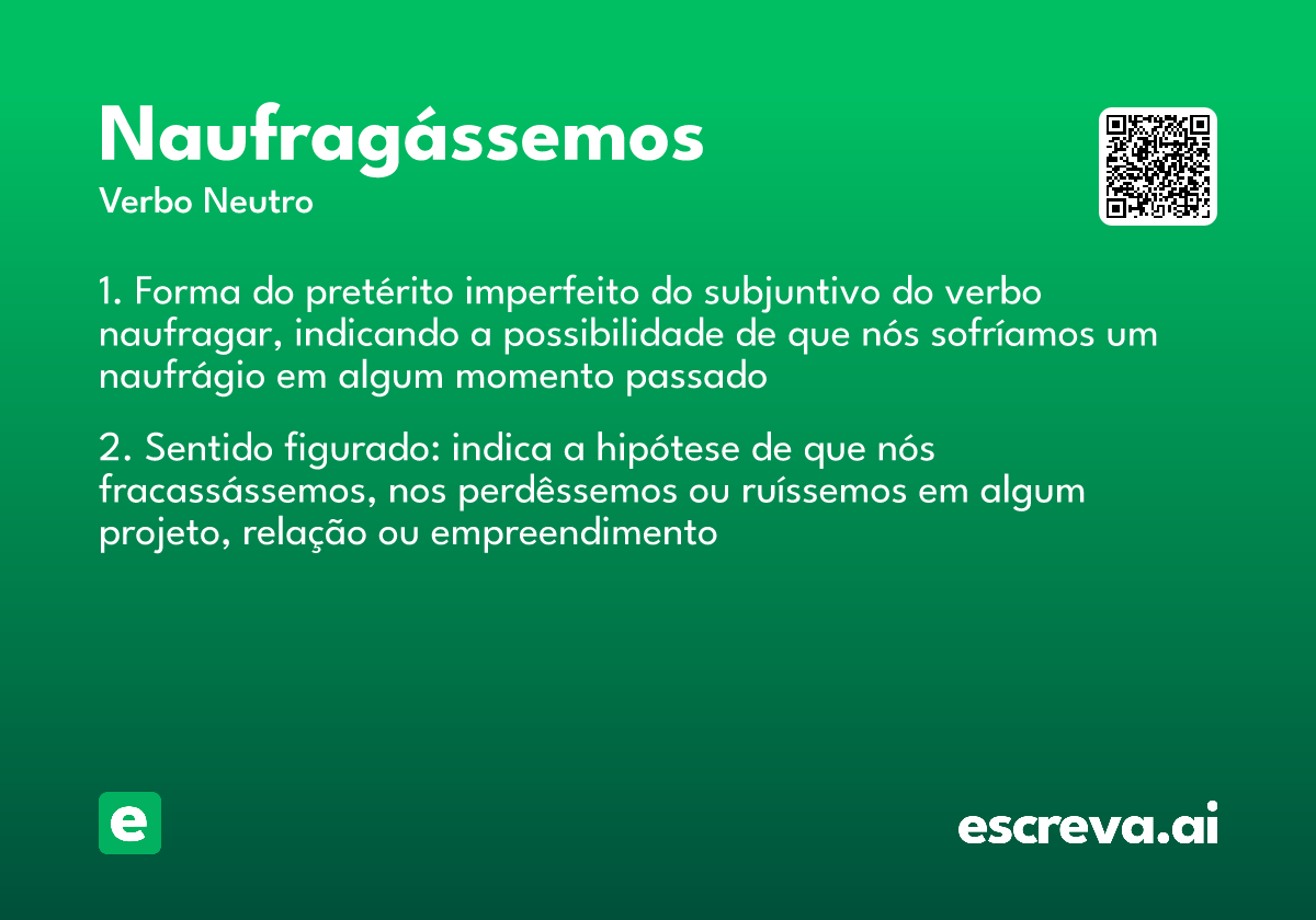 naufragássemos