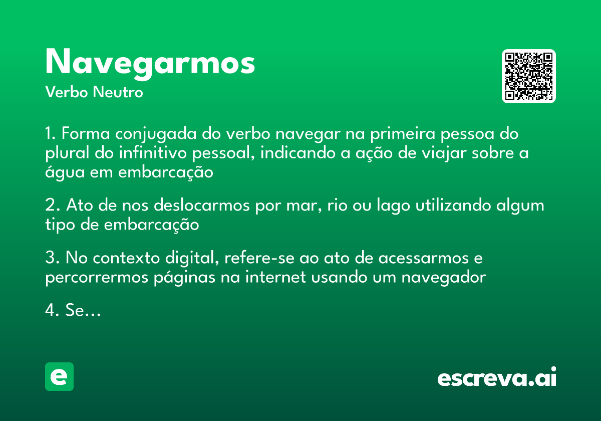navegarmos
