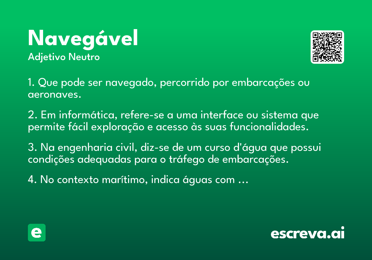 navegável
