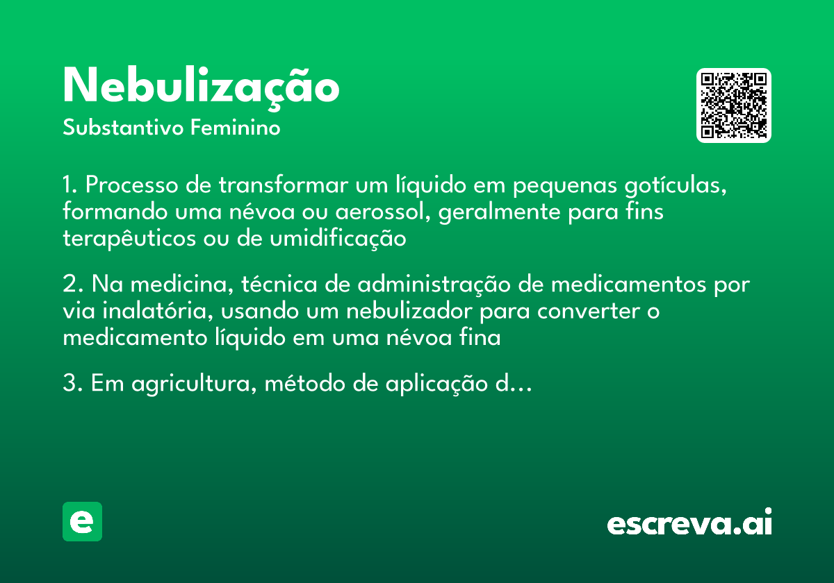 nebulização