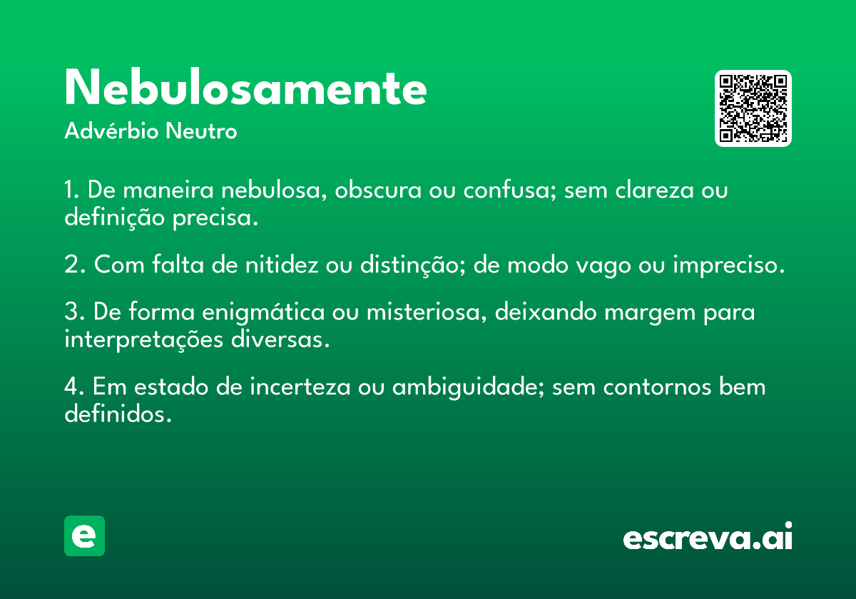 nebulosamente