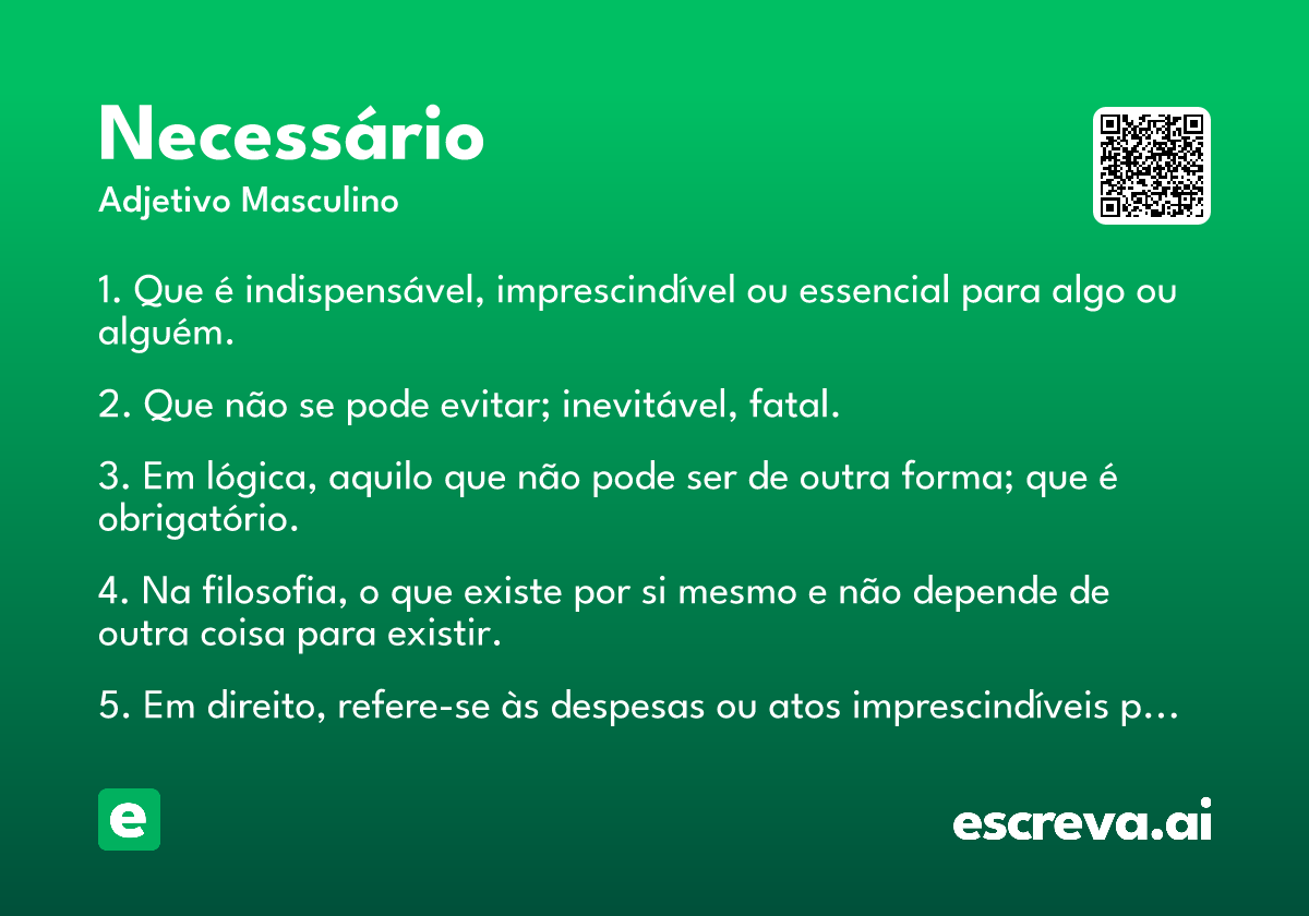 necessário