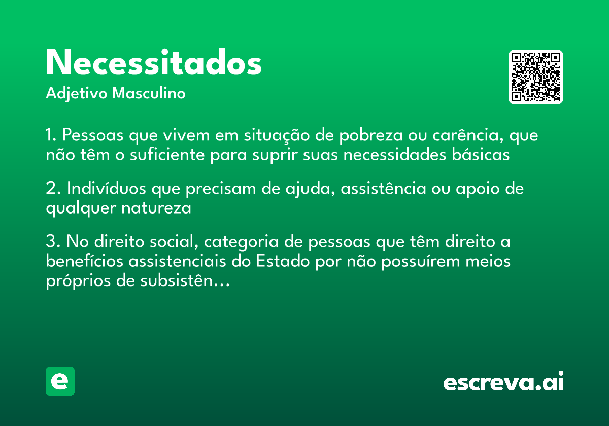 necessitados