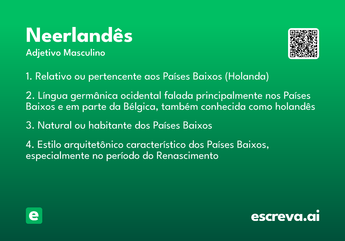 neerlandês