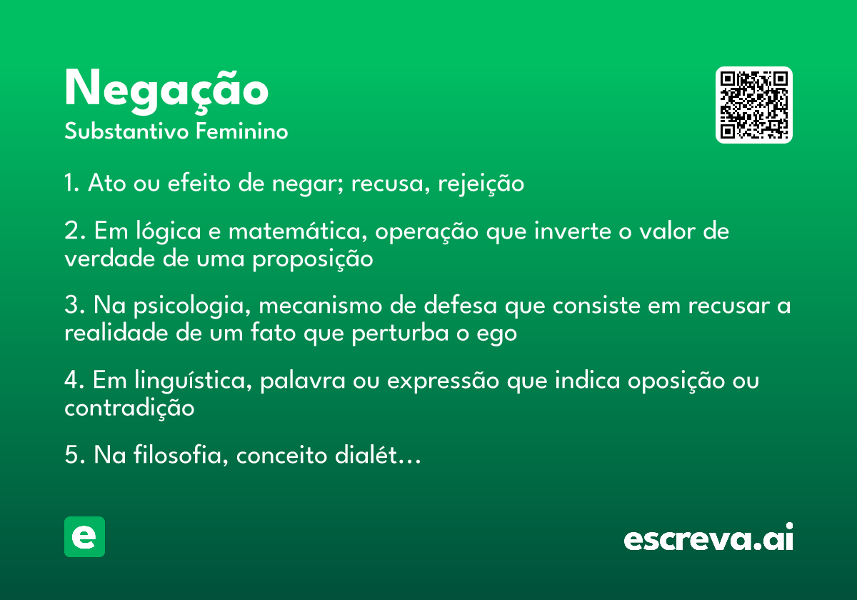 negação