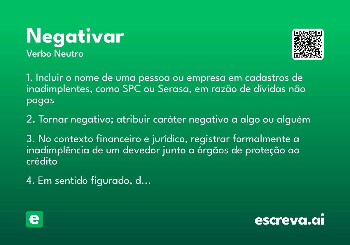 negativar