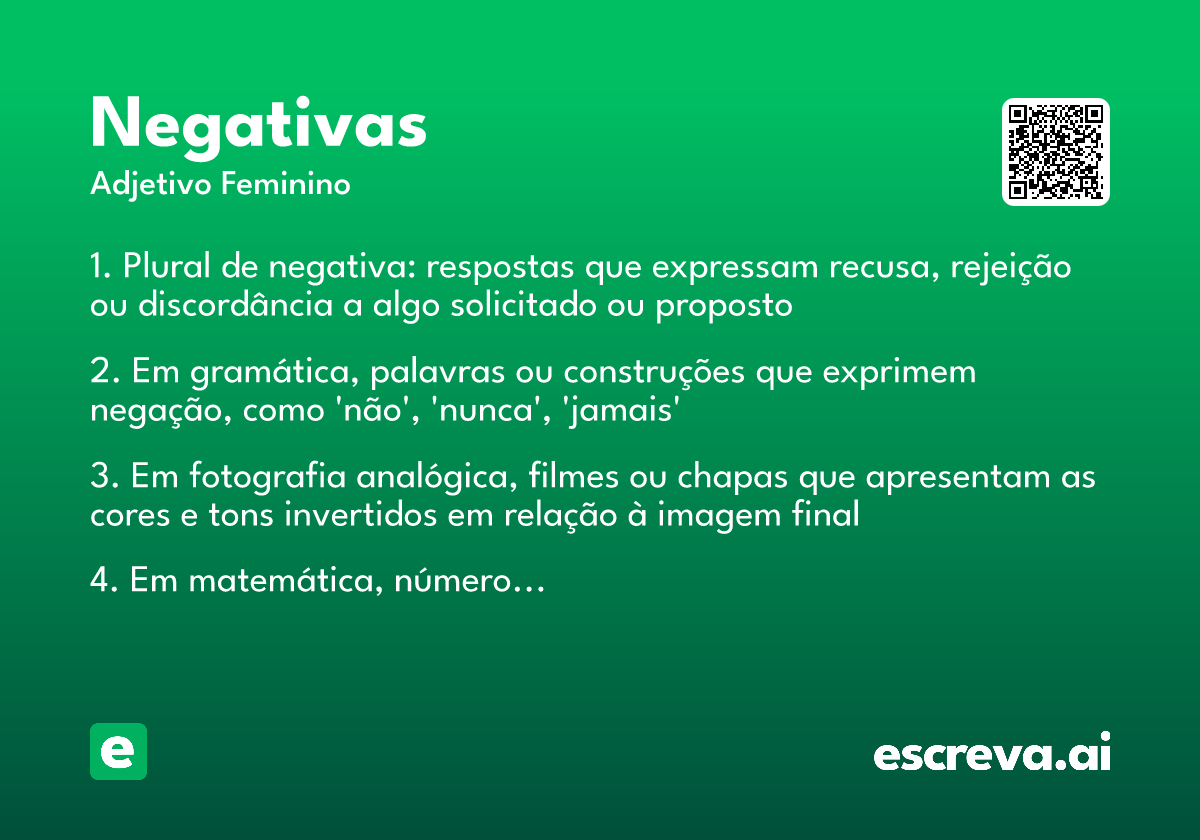 negativas