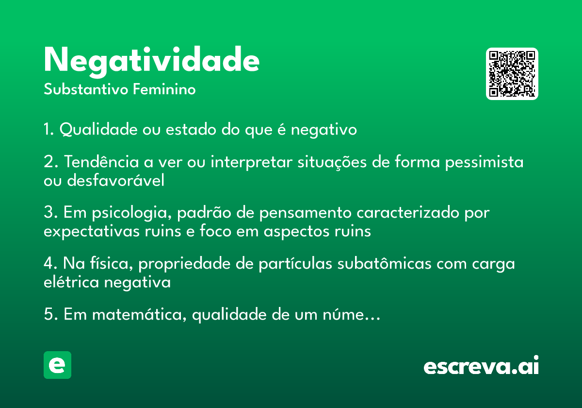 negatividade
