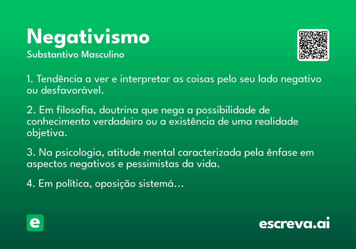 negativismo