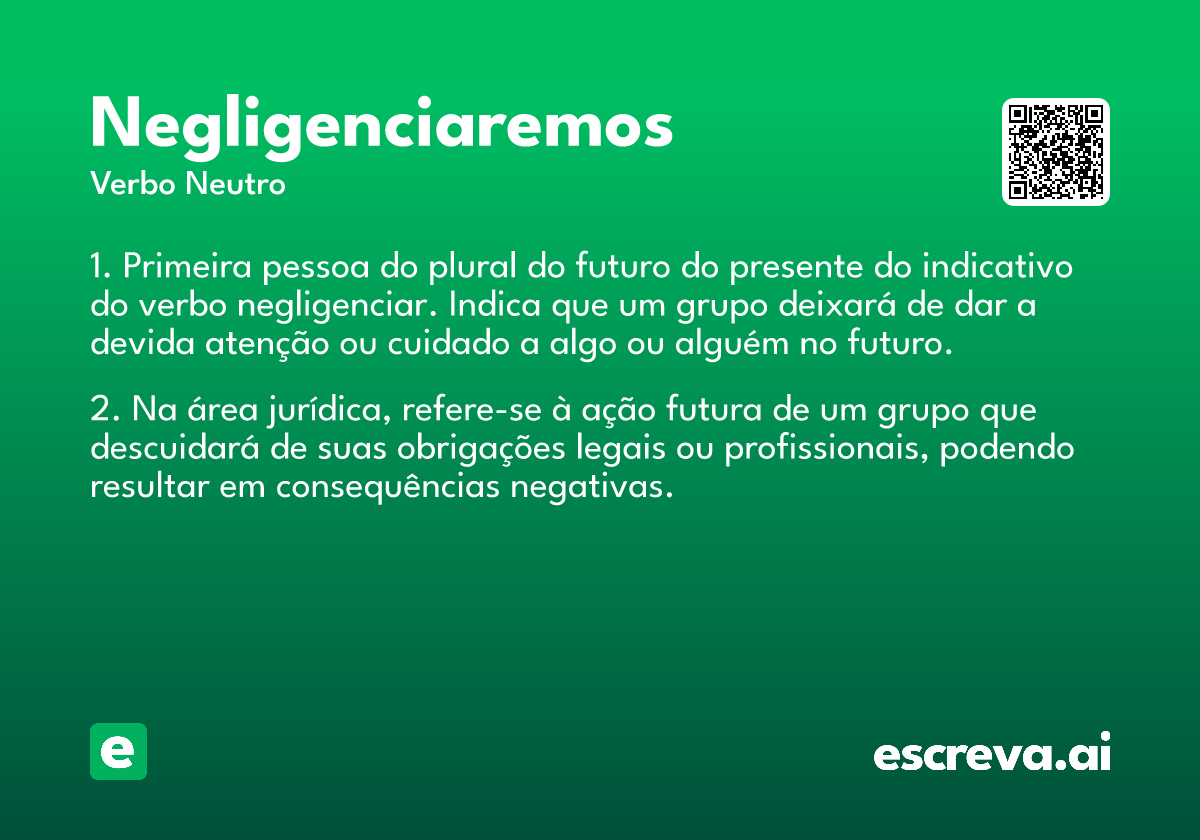 negligenciaremos